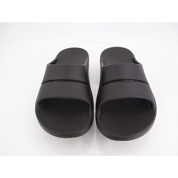 Oofos Men's OOahh Sandal Size 8 Recovery Sport Slide Stress Relief Black NEW - Picture 3 of 10